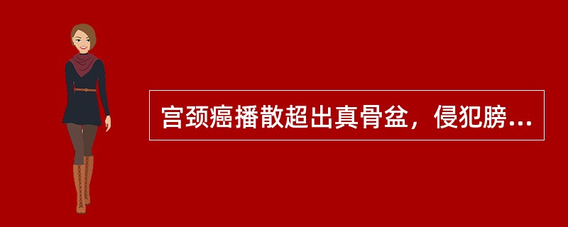 宫颈癌播散超出真骨盆，侵犯膀胱，按FIGO（2009年）临床分期，应属于