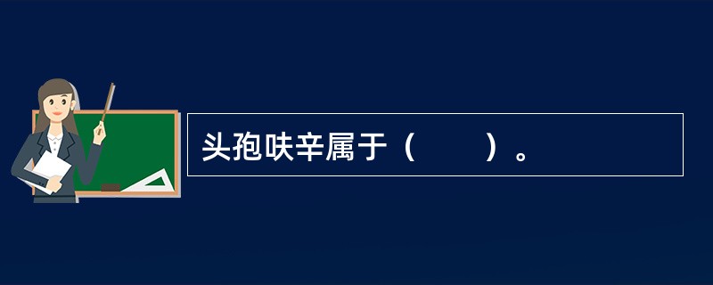 头孢呋辛属于（　　）。