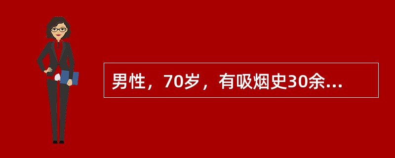 男性，70岁，有吸烟史30余年，反复咳嗽、咳痰余年，活动后气促1年，体检：桶状胸，双肺呼吸音低。为延缓病情进展，最重要的措施是（　　）。