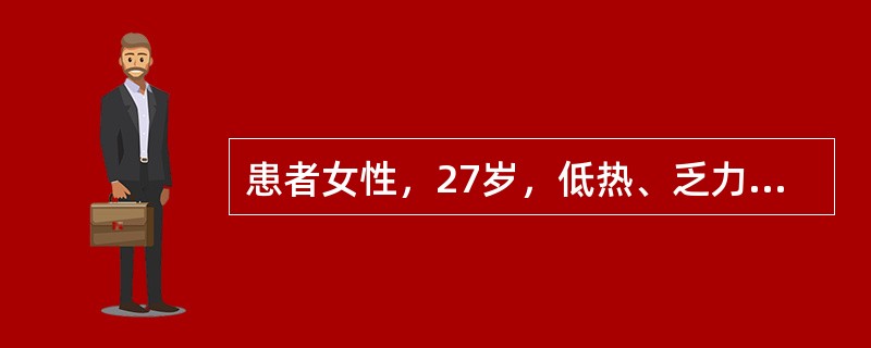 患者女性，27岁，低热、乏力两周，咳嗽，痰中带血，CT示右肺下叶一不规则高密度影，边界不清，其中见空洞，周围可见小斑点状卫星灶，血沉50mm/h。最可能的诊断为（　　）。