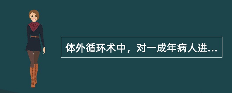 体外循环术中，对一成年病人进行肝素化处理时，如果按标准剂量（300U·kg-1）给予肝素后，无法使ACT达到400s以上时。<br />作为首选措施，下列哪项处理是正确的