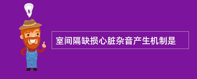 室间隔缺损心脏杂音产生机制是