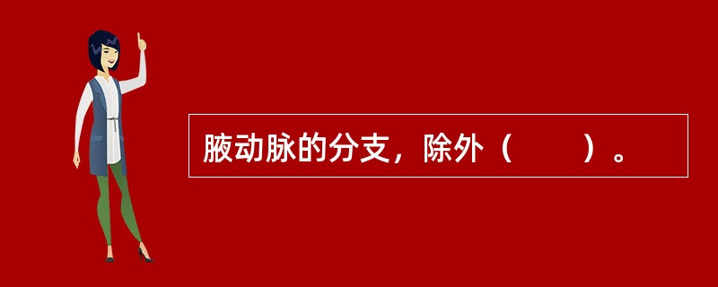 腋动脉的分支，除外（　　）。