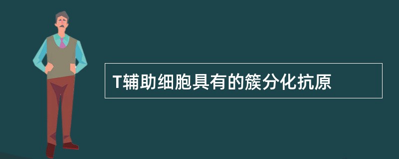 T辅助细胞具有的簇分化抗原