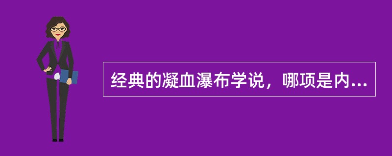 经典的凝血瀑布学说，哪项是内源性凝血途径的启动因子？（　　）