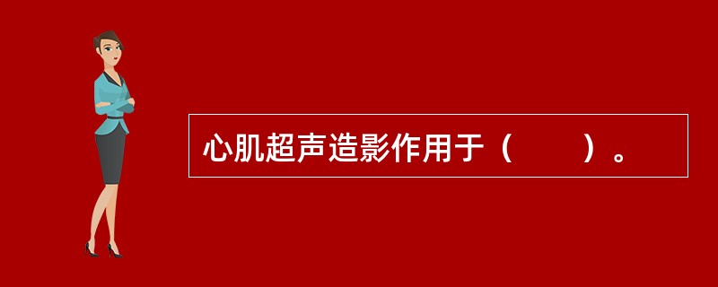 心肌超声造影作用于（　　）。