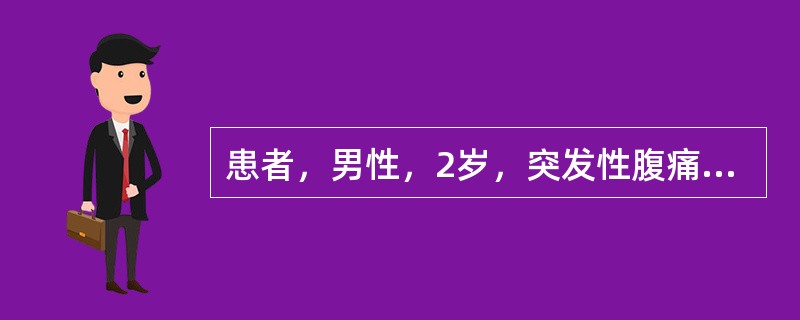 患者，男性，2岁，突发性腹痛，大便带血，腹部可触及包块，包块处探及多层强弱回声团，呈"同心圆征"，最可能的诊断是