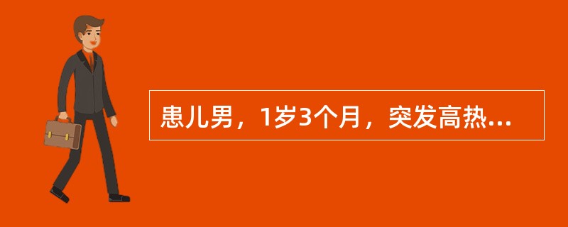患儿男，1岁3个月，突发高热，伴咳嗽，经抗生素治疗5天无效，体温仍持续高热，中毒症状明显，面色苍白，呻吟，咳嗽，呼吸困难加重，气促，烦躁。查体：体温39℃，呼吸62次／分，心率172次／分，皮肤有荨麻