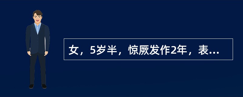 女，5岁半，惊厥发作2年，表现为左上下肢有节律地抽动，持续4～5分钟自行缓解，发作时意识清楚，对答切题。EEG示右中央、顶棘慢波，MRI示右顶部异常信号。其诊断为继发性癫痫中()
