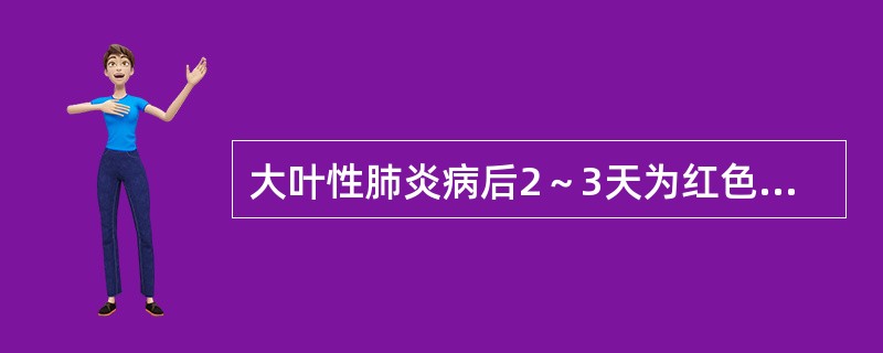 大叶性肺炎病后2～3天为红色肝变期，肺泡内充满黏稠渗出物，其中有纤维素及多量红细胞，病后4～6天为灰色肝变期，肺泡内红细胞减少，白细胞明显增加，其X线表现是（　　）。