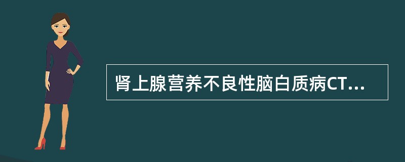 肾上腺营养不良性脑白质病CT多表现为两侧大脑半球白质内对称性低密度，最早多发生于（　　）。