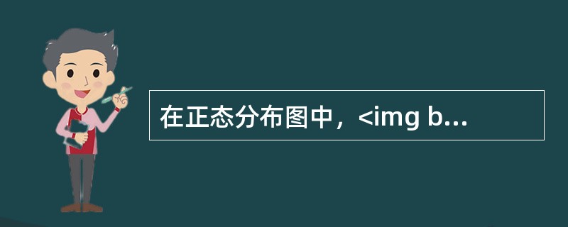 在正态分布图中，<img border="0" style="width: 45px; height: 18px;" src="https://