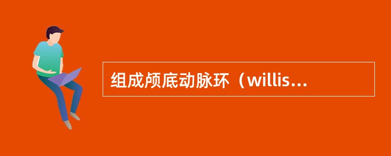 组成颅底动脉环（willis环）的血管包括（　　）。