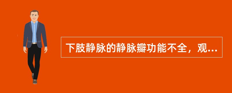 下肢静脉的静脉瓣功能不全，观察有无反流及其速度快慢，首选技术是（　　）。