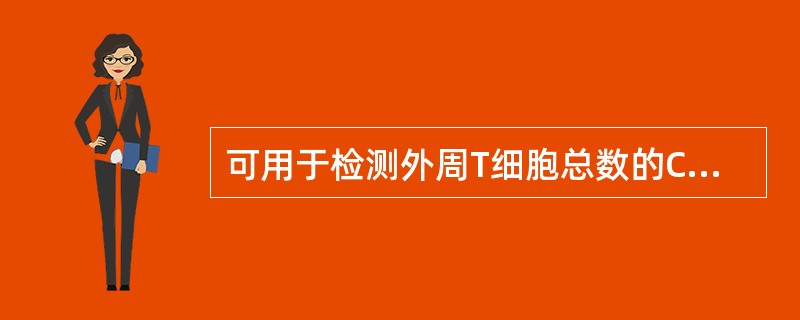 可用于检测外周T细胞总数的CD分子是（　　）。