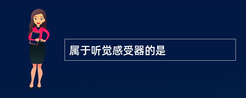 属于听觉感受器的是