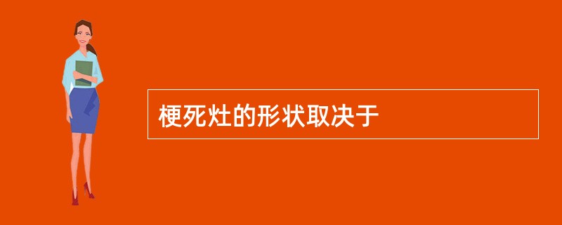 梗死灶的形状取决于