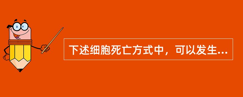 下述细胞死亡方式中，可以发生在生理状态下的是