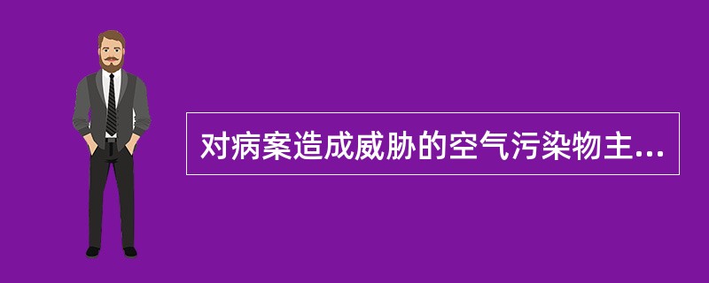 对病案造成威胁的空气污染物主要包括（　　）。