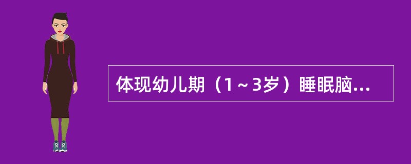 体现幼儿期（1～3岁）睡眠脑电图发育渐成熟的最主要的标志是（　　）。