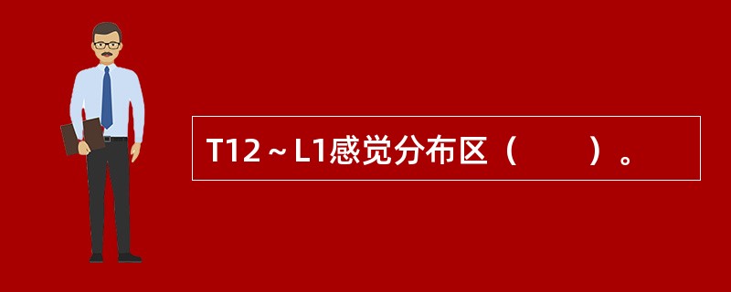 T12～L1感觉分布区（　　）。