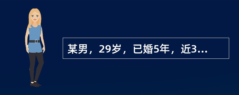 某男，29岁，已婚5年，近3年来性兴趣和性活动降低，对配偶缺乏性要求，性活动不易启动，有正常的阴茎勃起能力。对其治疗可以采用的方法有（）