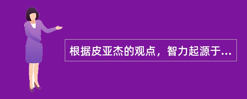 根据皮亚杰的观点，智力起源于（）