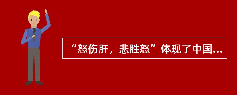 “怒伤肝，悲胜怒”体现了中国古代哪种心理治疗思想（）