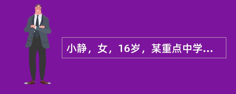 小静，女，16岁，某重点中学高中一年级学生，因心情不好，上课发呆，经常发脾气，不和朋友来往，学习成绩下降3个月，由母亲带着前来咨询。对于该患者下列哪种治疗方法是不恰当的（）