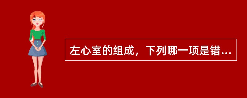 左心室的组成，下列哪一项是错误的