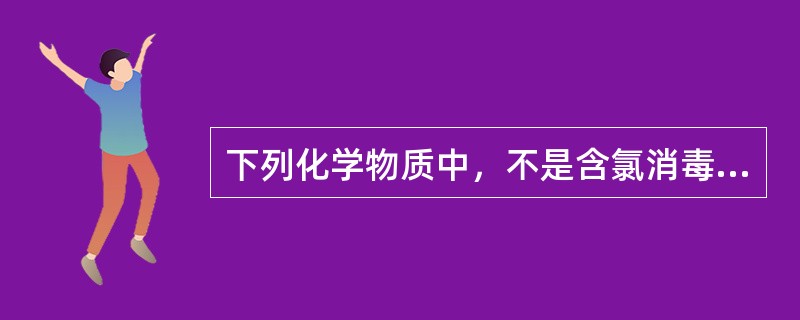 下列化学物质中，不是含氯消毒剂的有（　　）。
