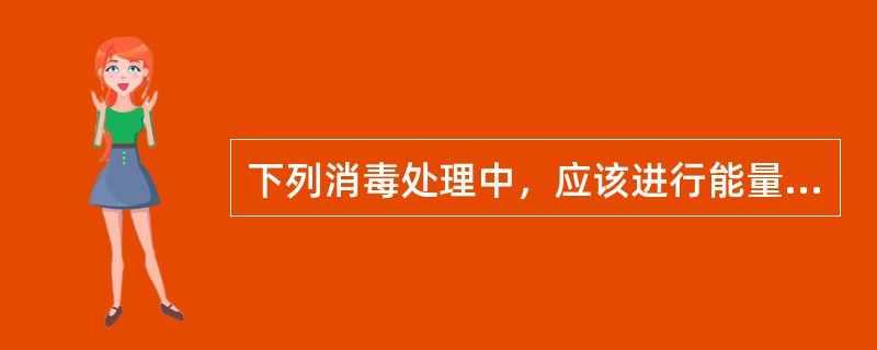 下列消毒处理中，应该进行能量试验的是