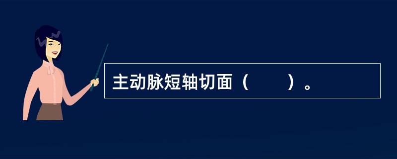 主动脉短轴切面（　　）。