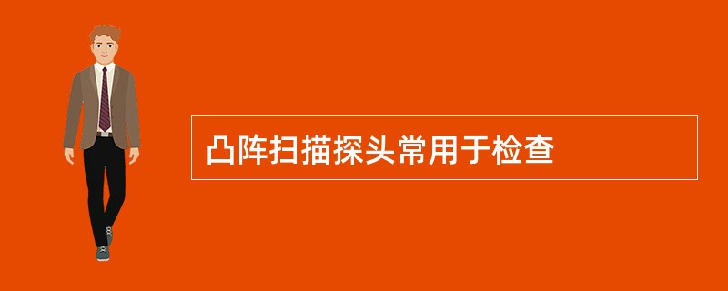 凸阵扫描探头常用于检查