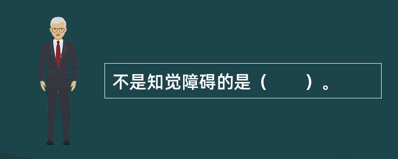 不是知觉障碍的是（　　）。