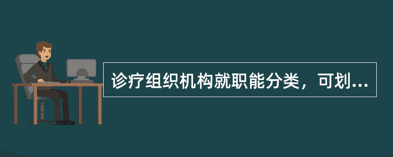诊疗组织机构就职能分类，可划分为()