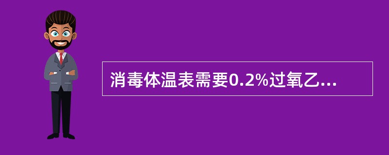 消毒体温表需要0.2%过氧乙酸溶液2000ml，需要浓度为18%过氧乙酸原液多少毫升，加水多少毫升？（）