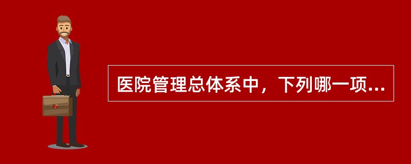 医院管理总体系中，下列哪一项是影响整个医院管理水平的中心环节（）