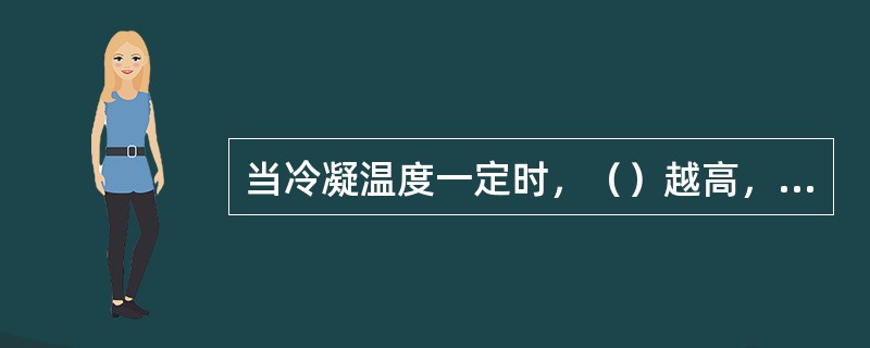 当冷凝温度一定时，（）越高，单位质量制冷量越大。