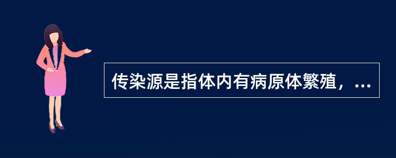 传染源是指体内有病原体繁殖，而且能排出病原体的()