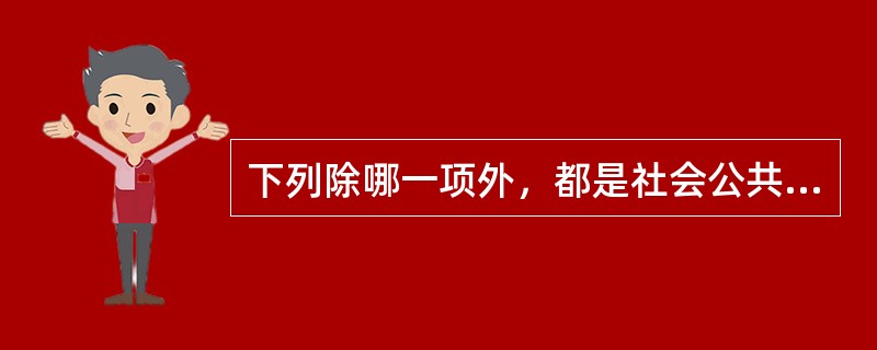 下列除哪一项外，都是社会公共事务的特征。（）