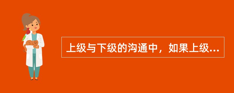 上级与下级的沟通中，如果上级发问：“你有意见吗？你明白吗？”这说明领导者在沟通中（）。