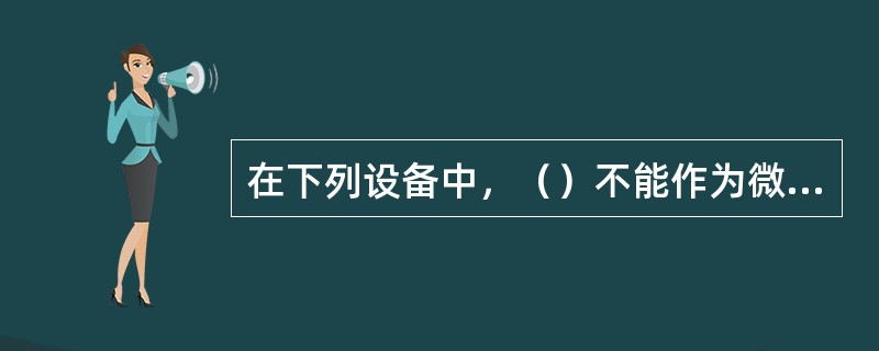 在下列设备中，（）不能作为微型计算机的输入设备