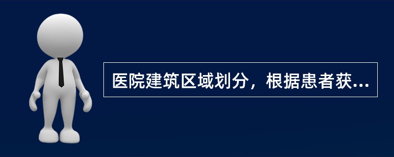 医院建筑区域划分，根据患者获得感染危险性的程度，应将医院分区()