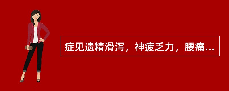 症见遗精滑泻，神疲乏力，腰痛耳鸣，舌淡苔白，脉细弱。选下列何方治疗最佳（）