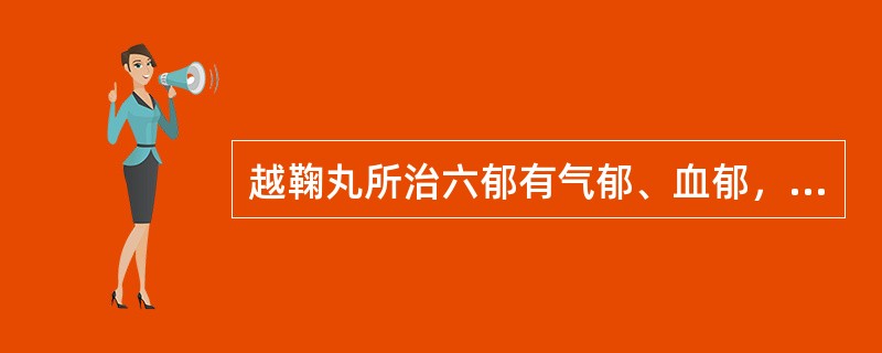 越鞠丸所治六郁有气郁、血郁，但不包括下列（）