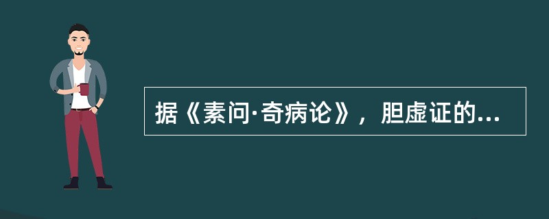 据《素问·奇病论》，胆虚证的辨证，其症状特点主要是（）