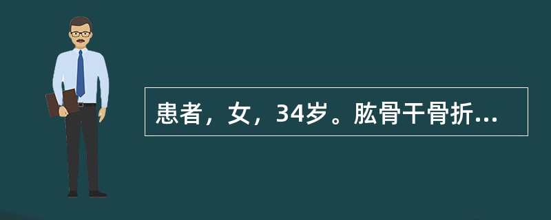 患者，女，34岁。肱骨干骨折术后3天。护士指导患者进行功能锻炼，正确的方法是（）