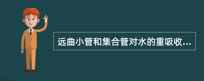 远曲小管和集合管对水的重吸收主要受下列哪种激素调节？（）