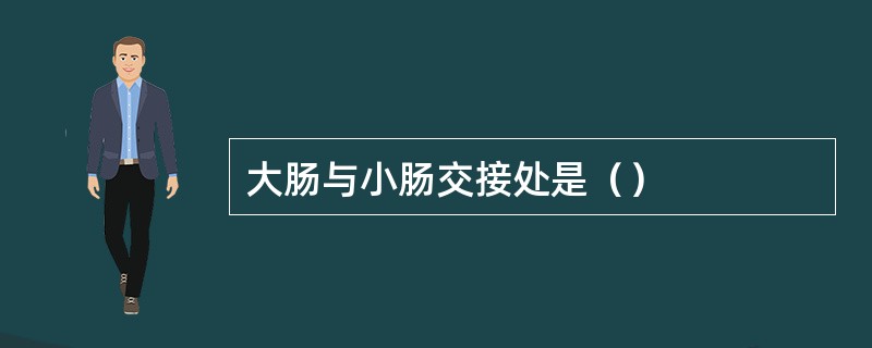 大肠与小肠交接处是（）